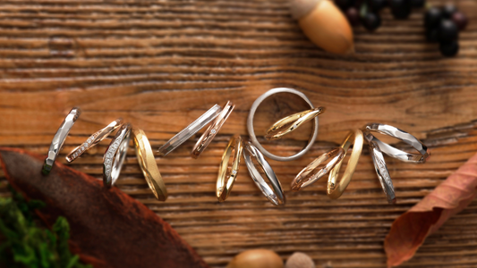 Natural-themed baum wedding ring symbolizing growth and individuality