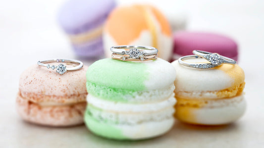Image of coffret couleur bridal rings. Colorful wedding bands symbolizing shared emotions and love.