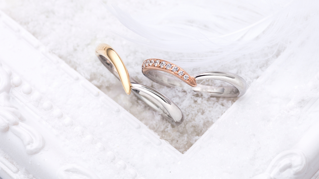 lettet mitte　marriagering　 V-shaped ring