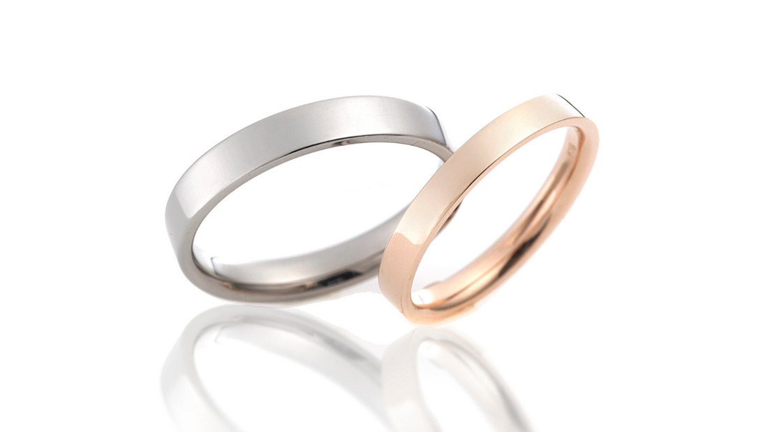 Royal Straight wedding ring with a simple band design. Ideal for stacking and symbolizing everlasting, unbending love.