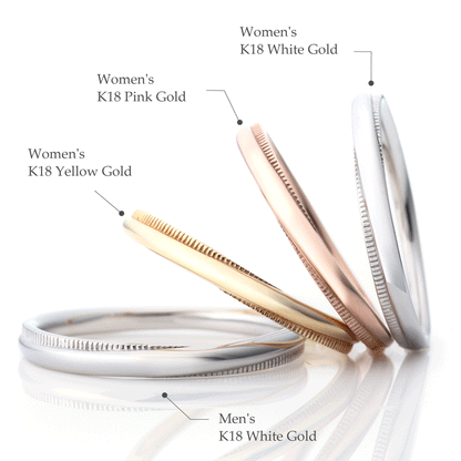 "casual and simple wedding ring （wedding band,marria,pairrings）from the Aglobe japan's Ankhore collection.
K18 pink gold（rose gold）,K18 Yellow Gold and K18 White Gold wedding ring （wedding band,marriage ring） with natural texture."