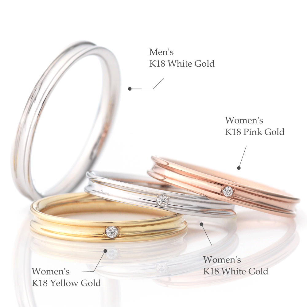 "casual and simple wedding ring （wedding band,marria,pairrings）from the Aglobe japan's Ankhore collection.
K18 pink gold（rose gold）,K18 Yellow Gold and K18 White Gold wedding ring （wedding band,marriage ring） with natural texture."