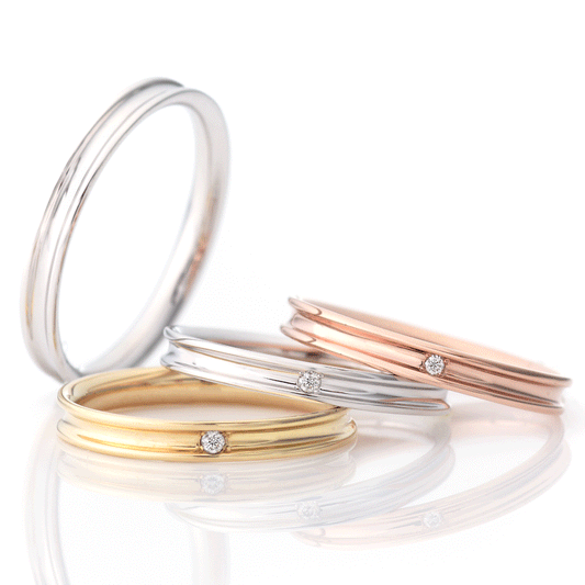 "casual and simple wedding ring （wedding band,marria,pairrings）from the Aglobe japan's Ankhore collection.
K18 pink gold（rose gold）,K18 Yellow Gold and K18 White Gold wedding ring （wedding band,marriage ring） with natural texture."