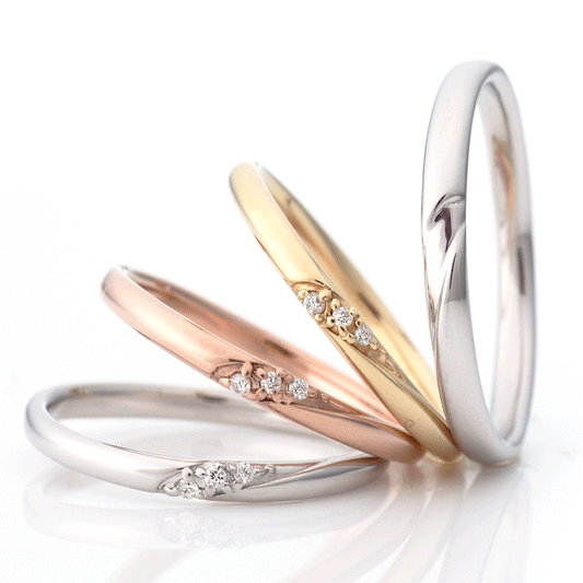 "casual and simple wedding ring （wedding band,marria,pairrings）from the Aglobe japan's Ankhore collection.
K18 pink gold（rose gold）,K18 Yellow Gold and K18 White Gold wedding ring （wedding band,marriage ring） with natural texture."
