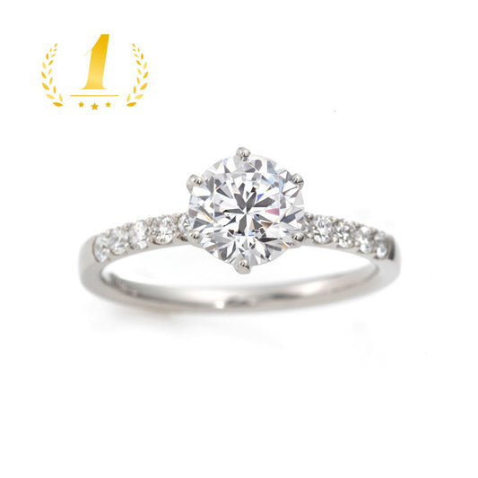 Lab-grown diamond engagement ring with 0.5ct to 1.0ct center stone.
Platinum900 engagement ring with 0.5ct to 1.0ct lab-created diamond.
Sustainable lab-grown diamond ring for proposal or engagement.
