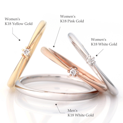 "casual and simple wedding ring （wedding band,marria,pairrings）from the Aglobe japan's Ankhore collection.
K18 pink gold（rose gold）,K18 Yellow Gold and K18 White Gold wedding ring （wedding band,marriage ring） with natural texture."