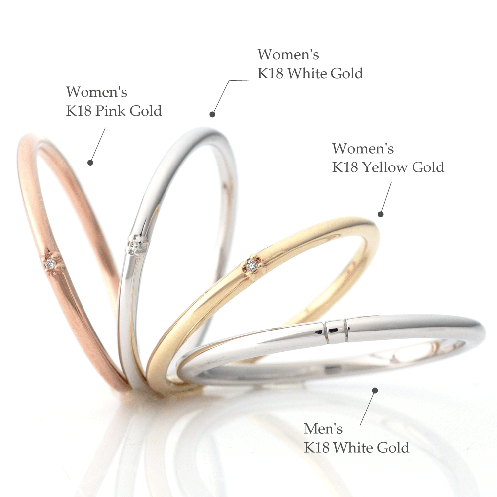 "casual and simple wedding ring （wedding band,marria,pairrings）from the Aglobe japan's Ankhore collection.
K18 pink gold（rose gold）,K18 Yellow Gold and K18 White Gold wedding ring （wedding band,marriage ring） with natural texture."