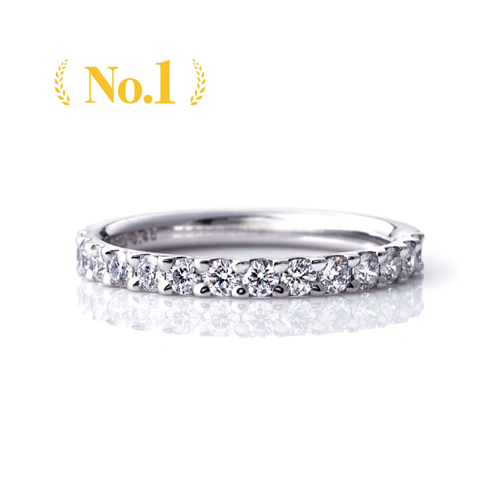 Diamond eternity ring for anniversary gift.
luxury anniversary ring with diamonds in platinum setting.