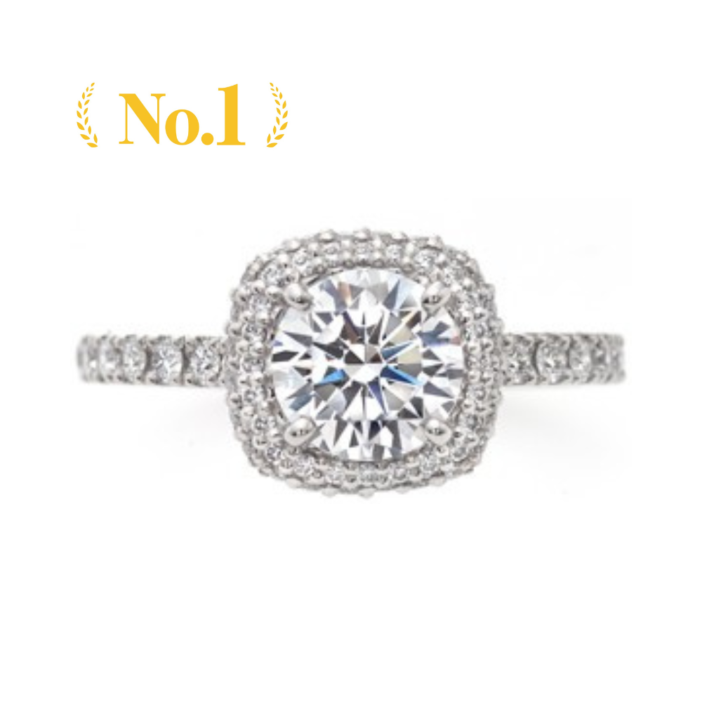 "AGLOBE JAPAN's ECTURO bridal ring with lab-grown diamond in straight design.
Platinum900 engagement ring with antique and luxurytexture."