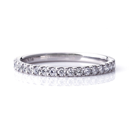 Diamond eternity ring for anniversary gift.
luxury anniversary ring with diamonds in platinum setting.