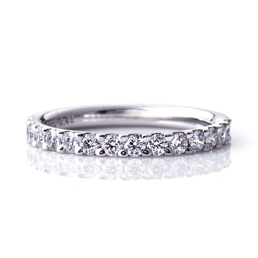 Diamond eternity ring for anniversary gift.
luxury anniversary ring with diamonds in platinum setting.