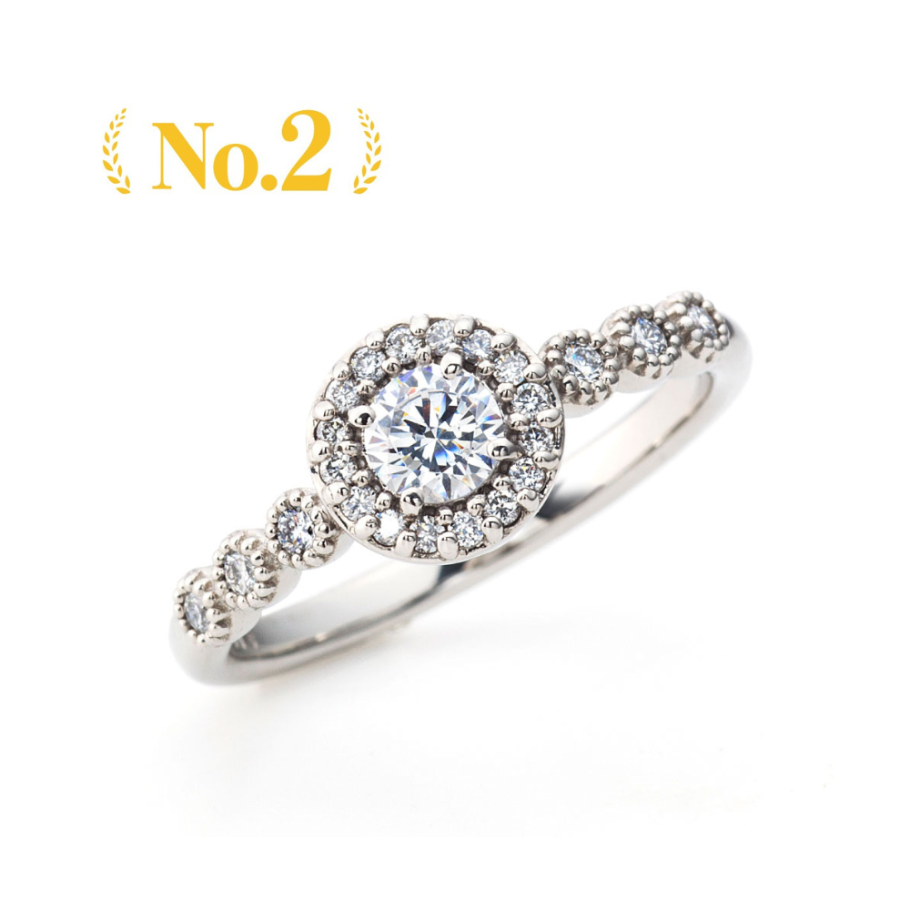"AGLOBE JAPAN's PRIMA PORTAt bridal ring with lab-grown diamond in Straight design.
Platinum900 engagement ring with antique,European,luxury and Simple texture.
Rings with milling"