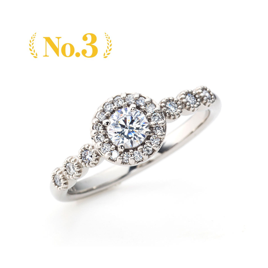 "AGLOBE JAPAN's PRIMA PORTAt bridal ring with lab-grown diamond in Straight design.
Platinum900 engagement ring with antique,European,luxury and Simple texture.
Rings with milling"