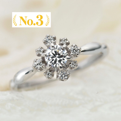 "AGLOBE JAPAN's vivage bridal ring with lab-grown diamond in Straight design.
Platinum900 engagement ring with Simple,standard and European texture."