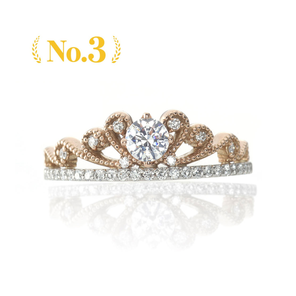 "AGLOBE JAPAN's milk and strawberry bridal ring with lab-grown diamond in Straight design.
Platinum900 engagement ring with cute,simple and standard texture."