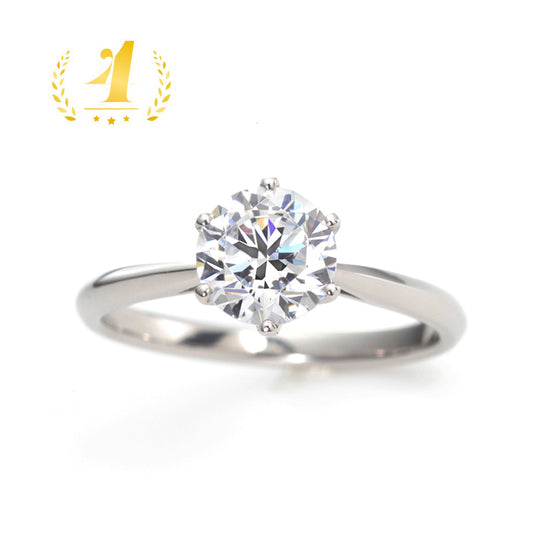 Lab-grown diamond engagement ring with 0.5ct to 1.0ct center stone.
Platinum900 engagement ring with 0.5ct to 1.0ct lab-created diamond.
Sustainable lab-grown diamond ring for proposal or engagement.
