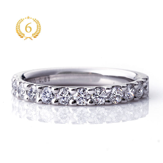 Diamond eternity ring for anniversary gift.
luxury anniversary ring with diamonds in platinum setting.