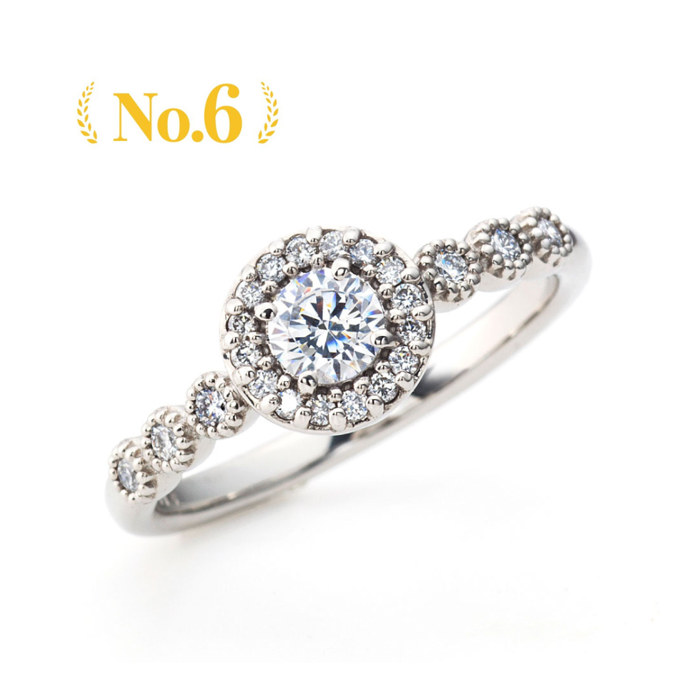 "AGLOBE JAPAN's PRIMA PORTAt bridal ring with lab-grown diamond in Straight design.
Platinum900 engagement ring with antique,European,luxury and Simple texture.
Rings with milling"