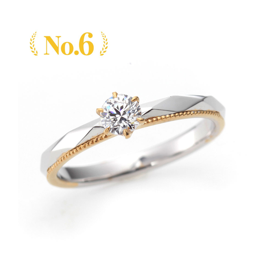 "AGLOBE JAPAN's cherluv bridal ring with lab-grown diamond in Straight design.
Combination engagement ring in platinum and K18 pink gold（rose gold）.
K18 pink gold（rose gold）,K18 Yellow Gold and K18 White Gold engagement ring with antique and European texture.
Straight type Milled rings."