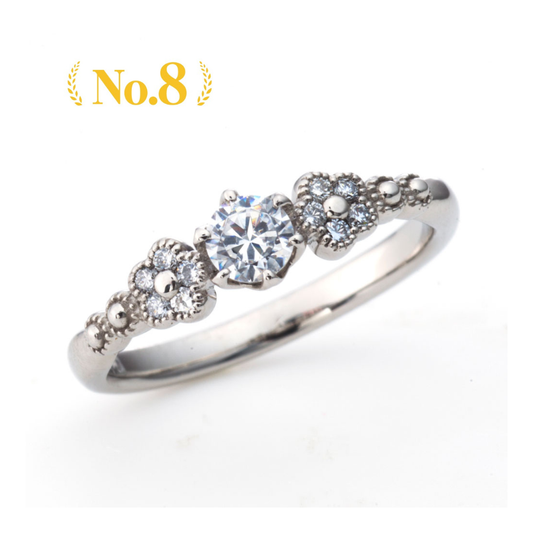 "AGLOBE JAPAN's PRIMA PORTAt bridal ring with lab-grown diamond in Straight design.
Platinum900 engagement ring with antique,European,luxury and Simple texture.
Rings with milling"