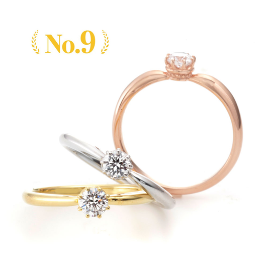 "AGLOBE JAPAN's cherluv bridal ring with lab-grown diamond in Straight design.
K18 pink gold（rose gold）,K18 Yellow Gold and K18 White Gold engagement ring with antique and European texture."