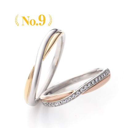"cute,unique and European wedding ring （wedding band,marriage ring）from the Aglobe japan's lettet mitte collection.
Combination marriage ring（wedding ring,wedding band） in platinum and K18 pink gold.
Combination wedding ring （wedding band,marriage ring） with simple and standard texture.
"
