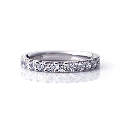 Diamond eternity ring for anniversary gift.
luxury anniversary ring with diamonds in platinum setting.