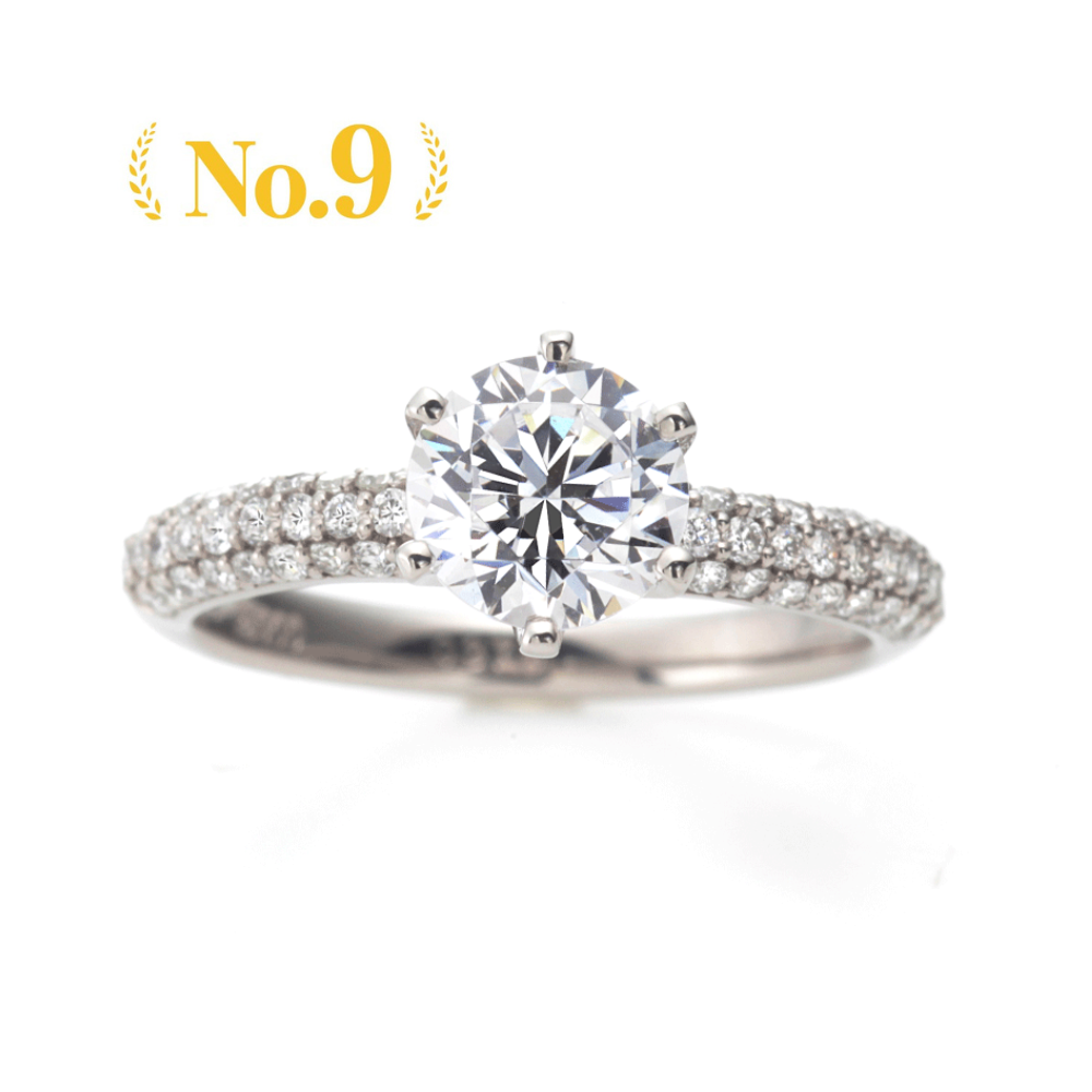 AGLOBE JAPAN's ANNIVERSARY DIAMOND bridal ring with lab-grown diamond in Straight design.
