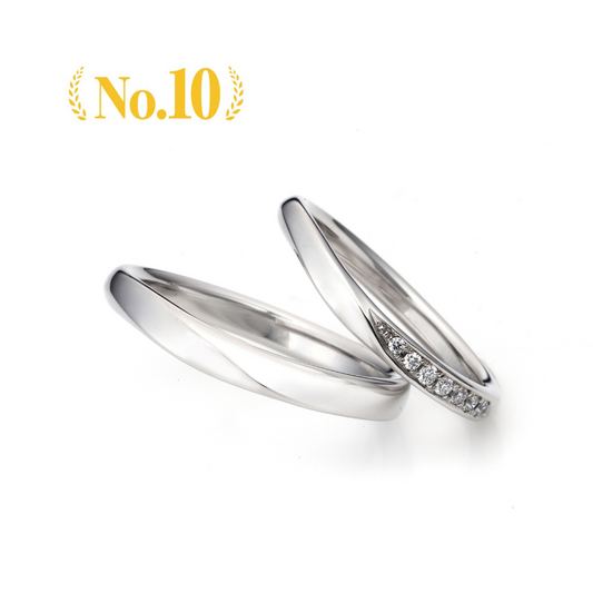 elegant wedding ring （wedding band,marriage ring）from the Aglobe japan's ECTURO collection.