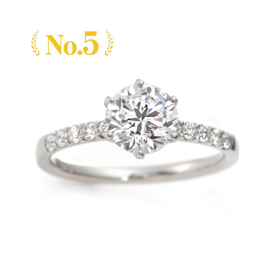 AGLOBE JAPAN's ANNIVERSARY DIAMOND bridal ring with lab-grown diamond in Straight design.