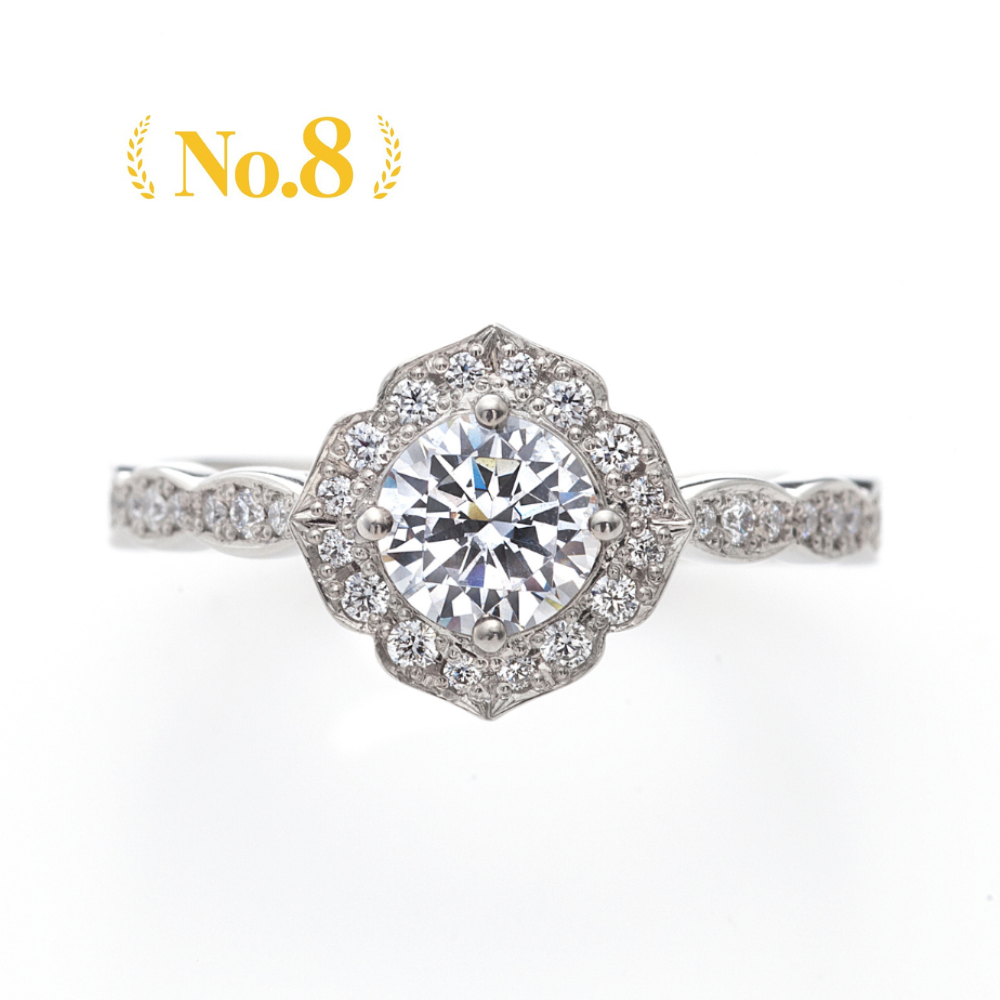 AGLOBE JAPAN's ECTURO bridal ring with lab-grown diamond in Straight design.