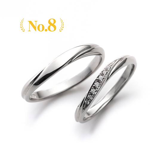 Simple wedding ring （wedding band,marriage ring）from the Aglobe japan's Promise Ring collection.