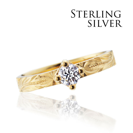 "AGLOBE JAPAN's HEART ISLAND bridal ring with lab-grown diamond in Straight design.
K18 pink gold（rose gold） engagement ring with Hawaiian and unique texture.
Hawaiian gold wedding band with HERITAGE engraving and vintage finish."