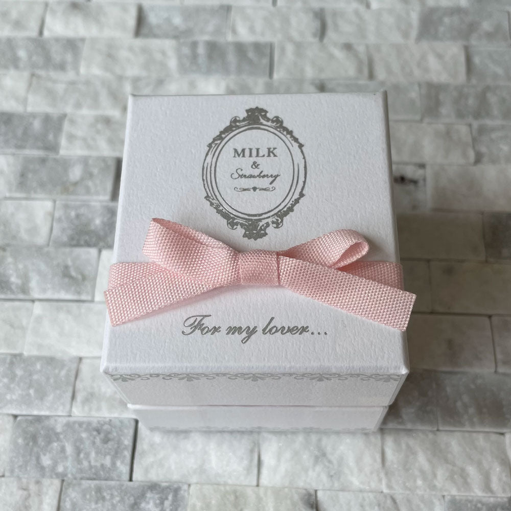 Original AGLOBE JAPAN branded ring box（image of jewelry case） with logo for engagement or wedding ring（wedding bands） gift packaging