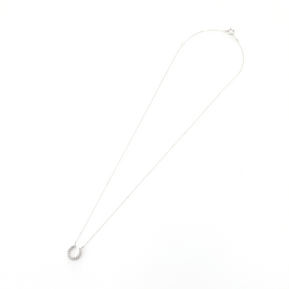 0.2ct Diamond Necklace – 18K White Gold, 40cm