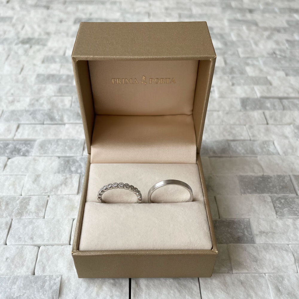 Original AGLOBE JAPAN branded ring box（image of jewelry case） with logo for engagement or wedding ring（wedding bands） gift packaging