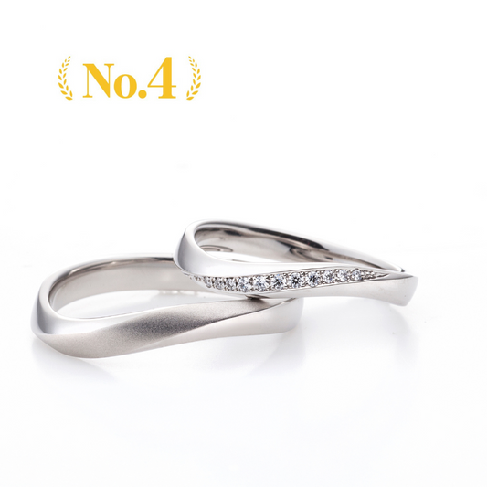 Simple wedding ring （wedding band,marriage ring）from the Aglobe japan's IRONOHA collection.
