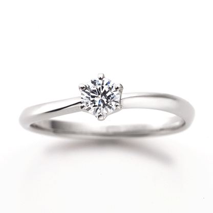 "AGLOBE JAPAN's Promise Ring bridal ring with lab-grown diamond in wave design.
Platinum900 engagement ring with simple,standard and casual texture."