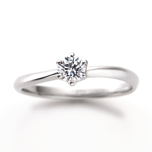 "AGLOBE JAPAN's Promise Ring bridal ring with lab-grown diamond in wave design.
Platinum900 engagement ring with simple,standard and casual texture."