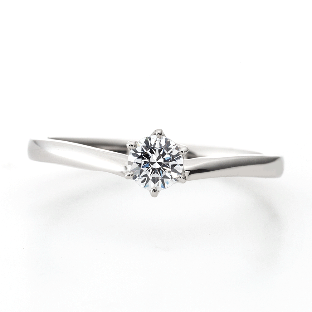 "AGLOBE JAPAN's Aimeroir bridal ring with lab-grown diamond in V-shape design.
Platinum900 engagement ring with cute and simple texture."
