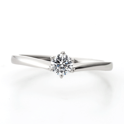 "AGLOBE JAPAN's Aimeroir bridal ring with lab-grown diamond in V-shape design.
Platinum900 engagement ring with cute and simple texture."