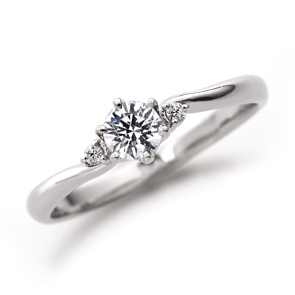 "AGLOBE JAPAN's Promise Ring bridal ring with lab-grown diamond in Wave design.
Platinum900 engagement ring with simple,standard and casual texture."