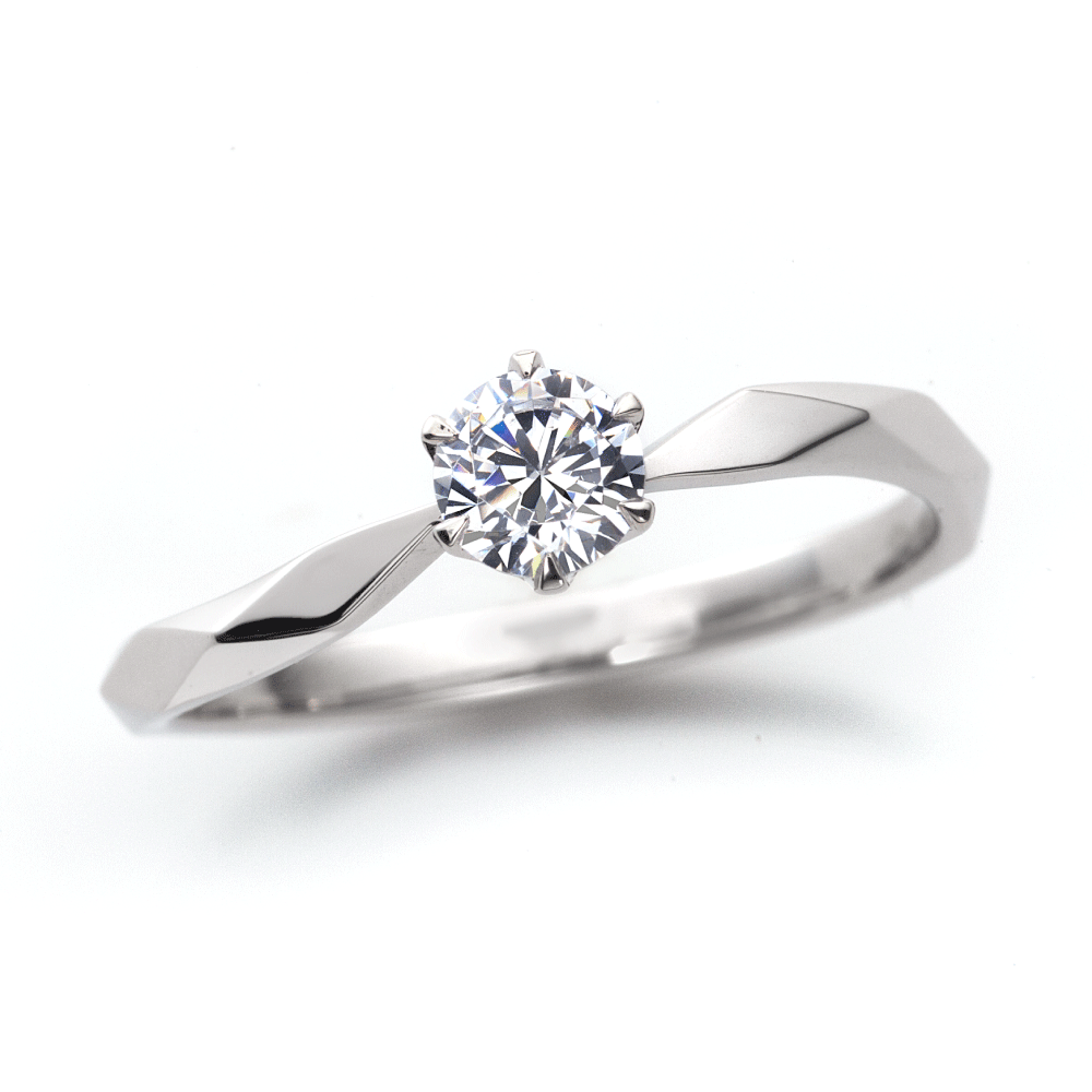 "AGLOBE JAPAN's Promise Ring bridal ring with lab-grown diamond in Wave design.
Platinum900 engagement ring with simple,standard and casual texture."