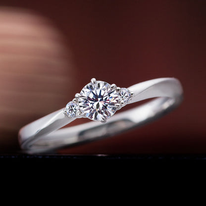 "AGLOBE JAPAN's ironoha bridal ring with lab-grown diamond in wave design.
Platinum900 engagement ring with Japanesestyle,Standard and simple texture.
"