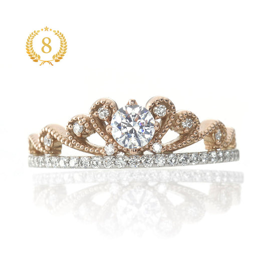 Lab-grown diamond engagement ring