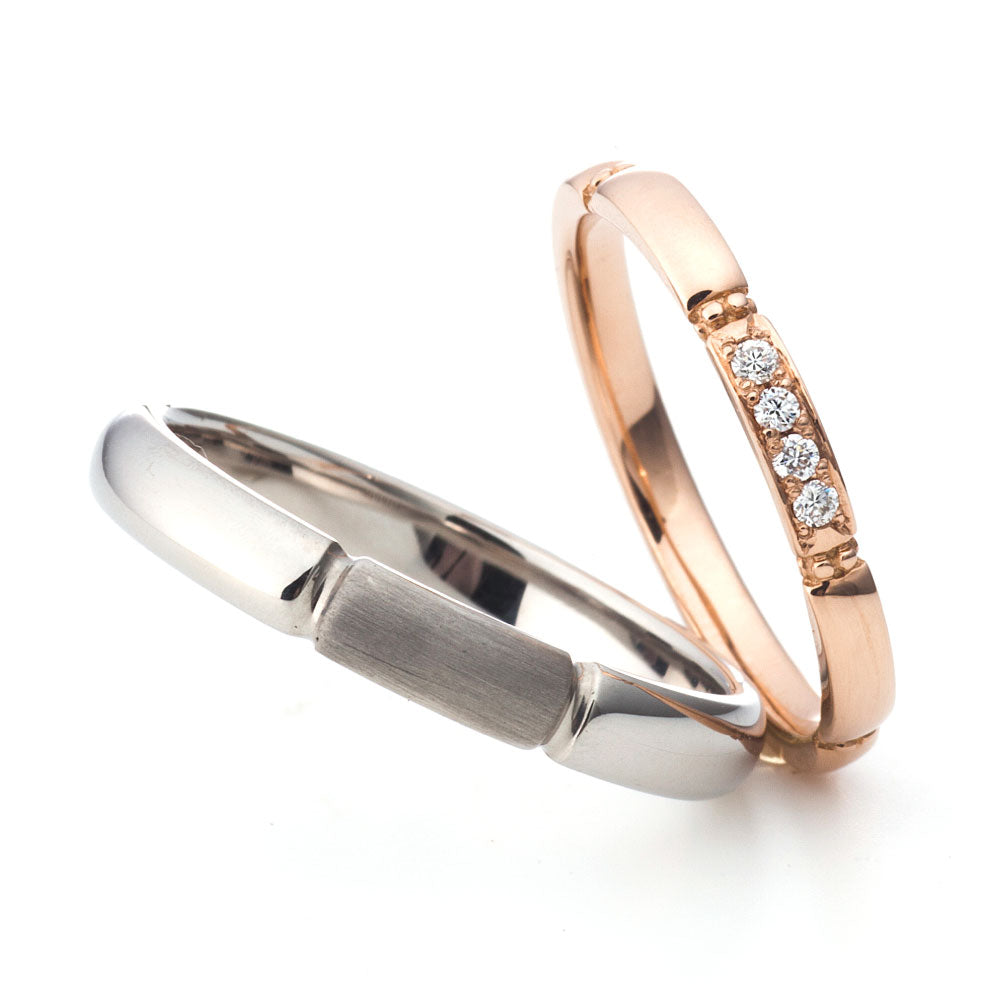 "antique,European,luxury and Simple wedding ring （wedding band,marriage ring）from the Aglobe japan's PRIMA PORTA collection.
Platinum900  andK18 Pink Gold ( rose gold ) wedding ring （wedding band,marriage ring） with antique and European texture.
"