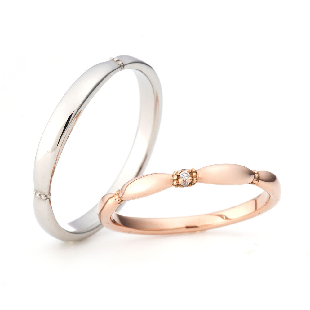 "antique,European,luxury and Simple wedding ring （wedding band,marriage ring）from the Aglobe japan's PRIMA PORTA collection.
Platinum900  andK18 Pink Gold ( rose gold ) wedding ring （wedding band,marriage ring） with antique and European texture.
"