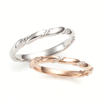 "cute,unique,simple and standard wedding ring （wedding band,marriage ring）from the Aglobe japan's Coffret Couleur collection.
K18 pink gold（rose gold）and Platinum900 wedding ring （wedding band,marriage ring） with luxury and European texture.
"