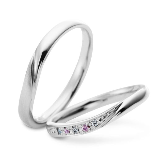 "cute,simple and standard wedding ring （wedding band,marriage ring）from the Aglobe japan's milk and strawberry collection.
Platinum900 wedding ring （wedding band,marriage ring） with luxury texture.
Natural and rare pink diamond set in wedding ring."
